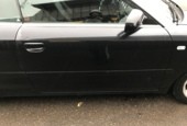 Afbeelding 1 van Audi A4 Cabriolet B6 B7 '02- Portier Deur Zwart Rechts LZ9W