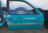 Afbeelding 1 van Deur met ruit rechtsvoor bleu bermudes Peugeot 306 (93-'02)