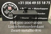 Afbeelding 1 van Fiat 500 Buitenspiegel Spiegel Zwart Metallic 876 2007-2020