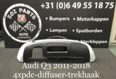 Afbeelding 1 van Audi Q3 achterbumper diffuser onderlip 2011-2018 origineel