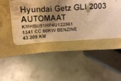 Thumbnail 3 van Hyundai Getz 1.3 Benzine Motor AUTOMAAT 43209 km G4EA 2003