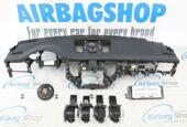 Afbeelding 1 van Airbag set Dashboard zwart leder met stiksels Porsche Macan