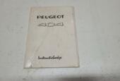 Thumbnail 1 van Origineel Nederlandstalig instructieboekje Peugeot 404 1971