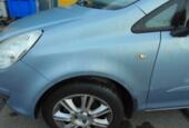 Thumbnail 1 van Spatbord links 226676 blauw z21c / 4mu metallic Opel Corsa D 1.4-16V Business ('06-'15) 93189645