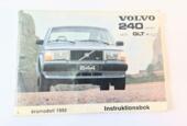 Afbeelding 1 van Instructieboekje Volvo 240 1982 Zweeds