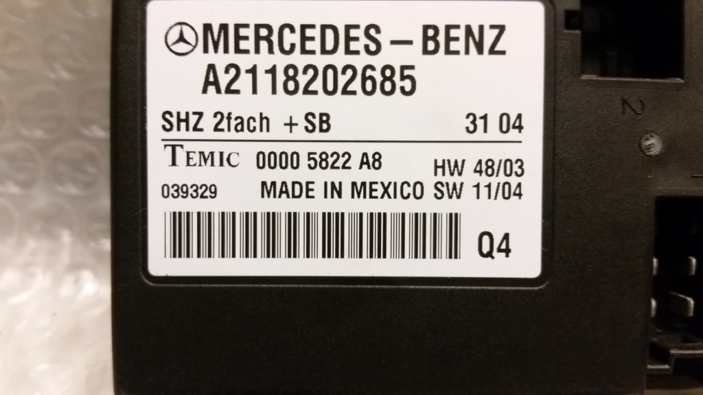 Afbeelding 2 van Stoelmodule Mercedes E-klasse W211 320 CDI Avantgarde.