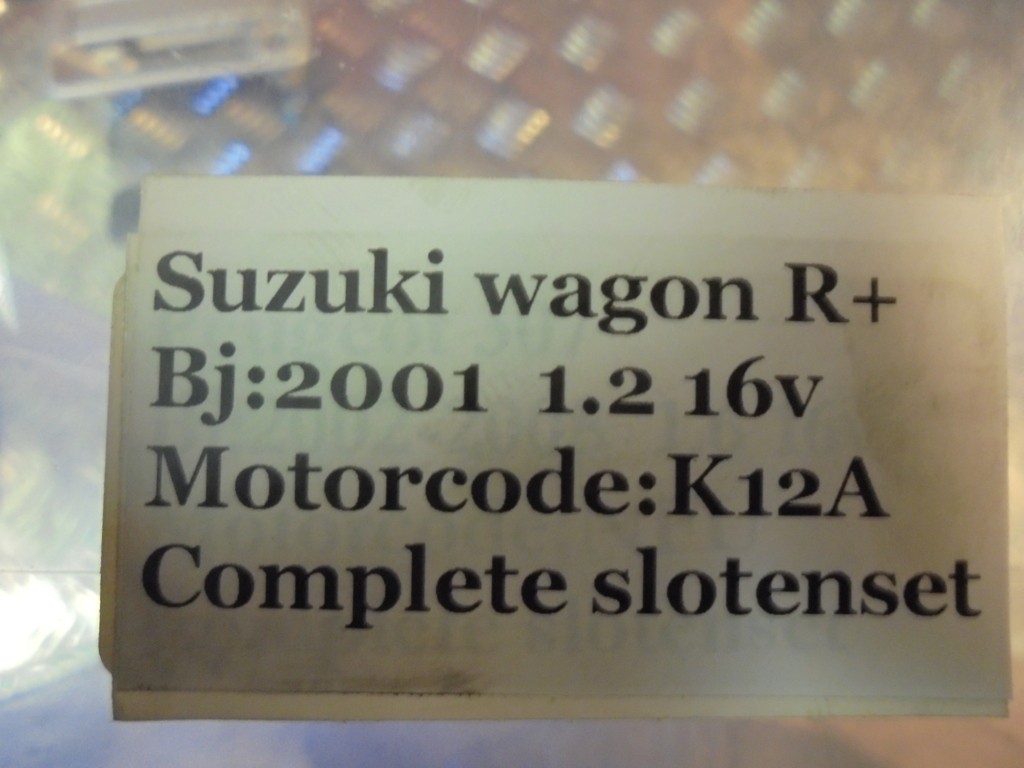 Afbeelding 3 van Suzuki Wagon R+ 1.2 16v 2001 Complete slotenset K12A