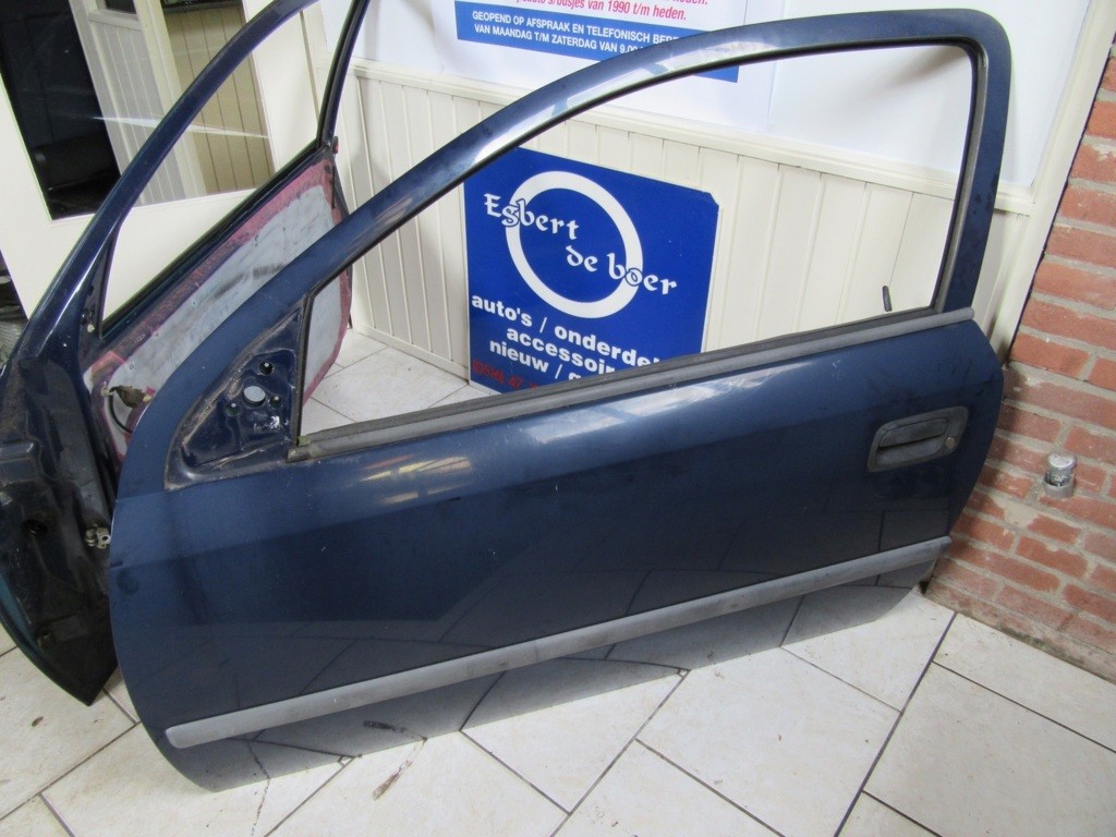 Afbeelding 3 van Deur deuren blauw  L+R Opel Astra G 3 deurs, bj '98 t/m '03