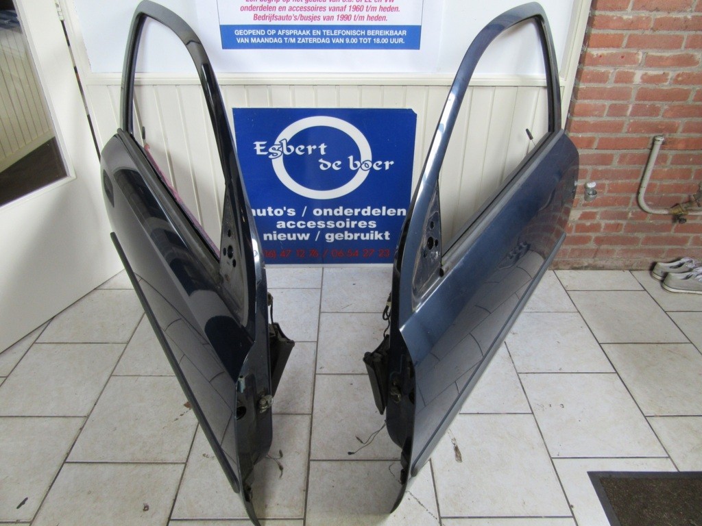 Afbeelding 1 van Deur deuren blauw  L+R Opel Astra G 3 deurs, bj '98 t/m '03