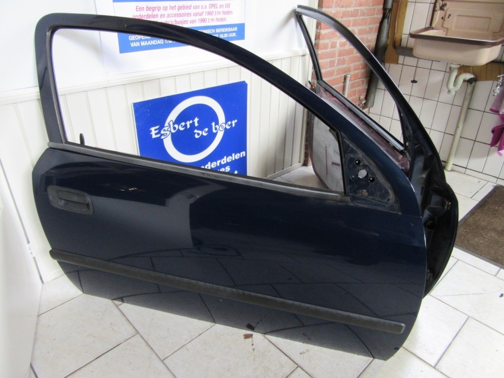 Afbeelding 2 van Deur deuren blauw  L+R Opel Astra G 3 deurs, bj '98 t/m '03