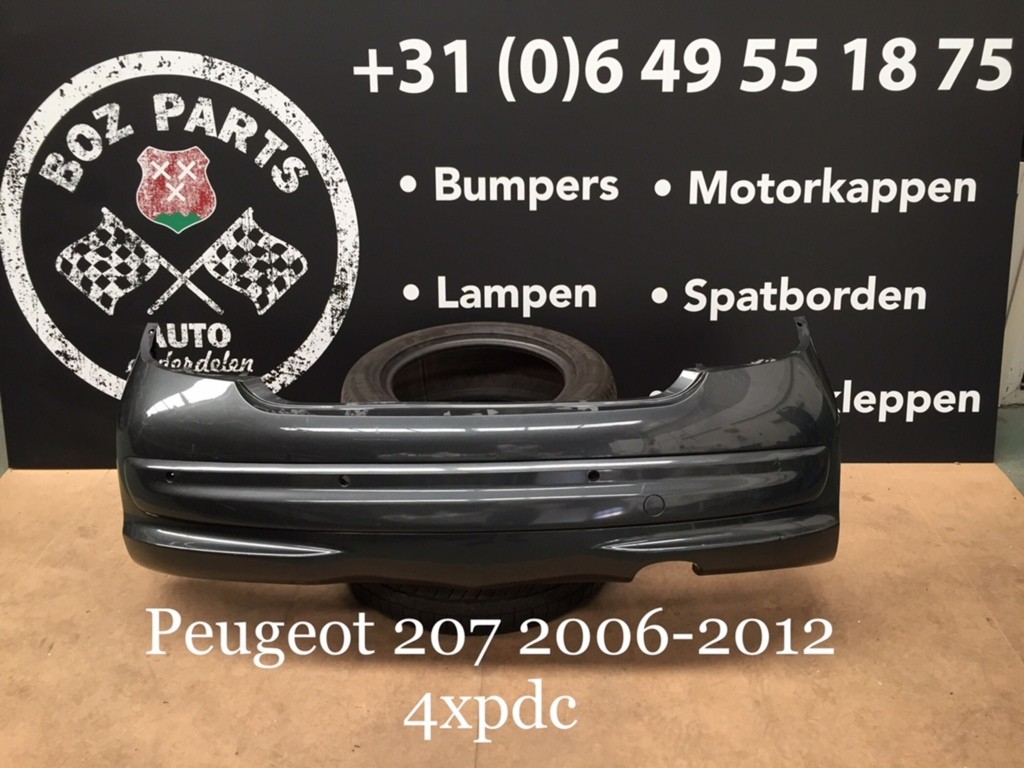 Afbeelding 2 van Peugeot 207 achterbumper 2006-2012 origineel