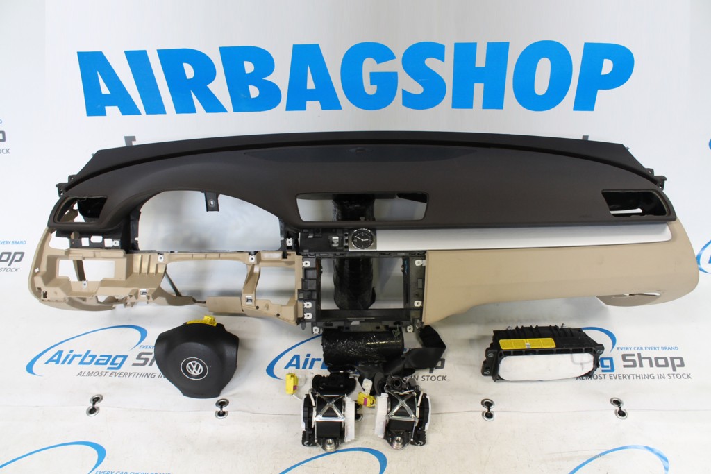 Afbeelding 1 van Airbag set - Dashboard beige Volkswagen Passat B7 (2010-2014