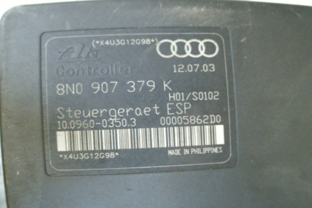 Afbeelding 6 van ABS pomp ​​8N0907379K​ ​​Audi TT 8N ('98-'06)​ 3.2 V6