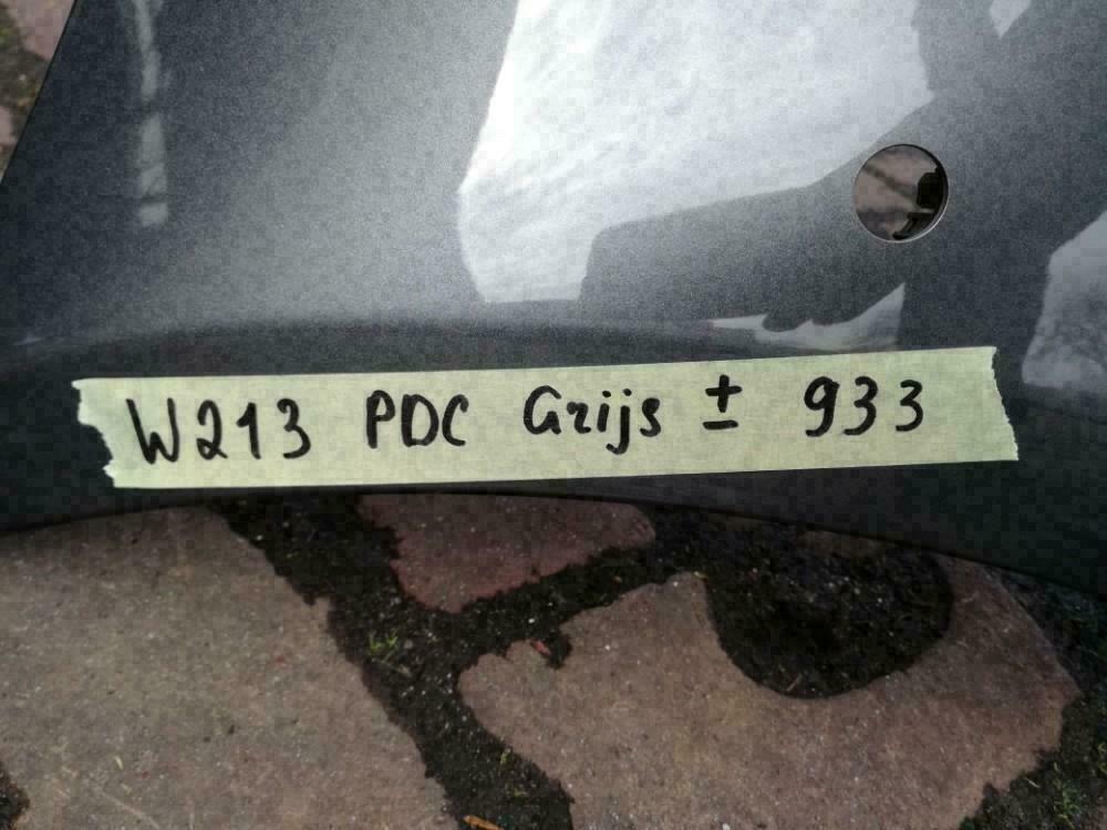 Afbeelding 6 van W213 Voorbumper PDC Grijs E klasse Mercedes Origineel 933