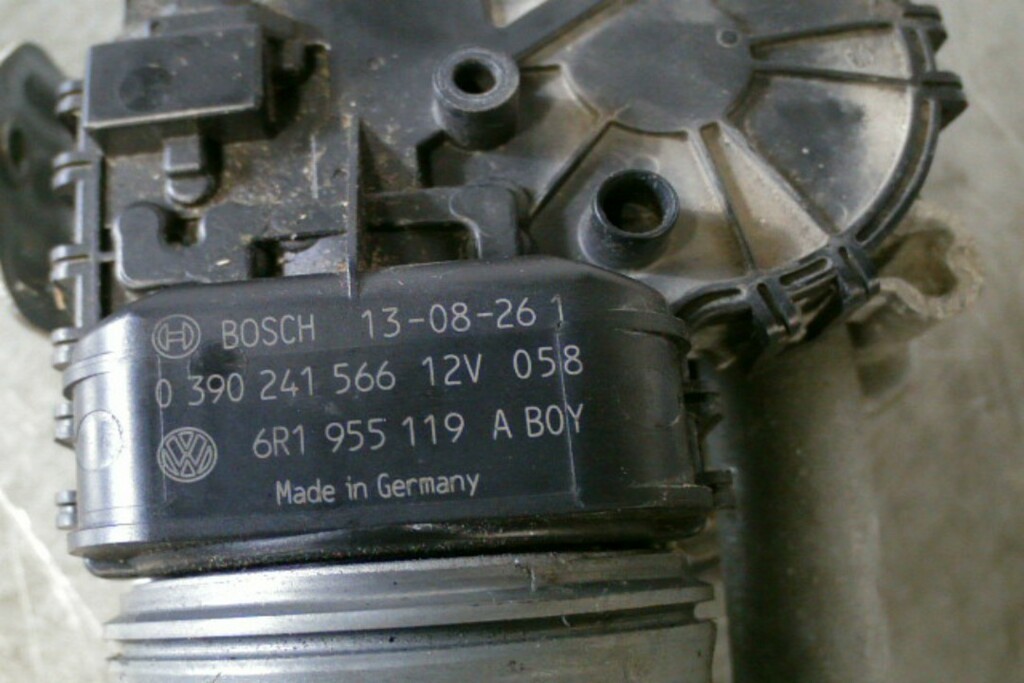 Afbeelding 4 van Ruitenwisser Mechanisme + Motor ​​6R1955023C VW Polo 6R