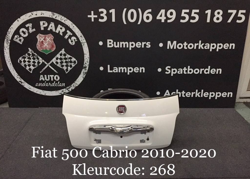 Afbeelding 9 van FIAT 500 CABRIO ACHTERKLEP KOFFERKLEP IN KLEUR 2010-2020