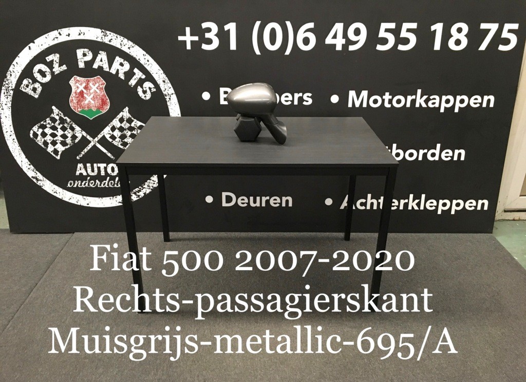 Afbeelding 1 van FIAT 500 Buitenspiegel Muisgrijs 695/A Spiegel 2007-2020