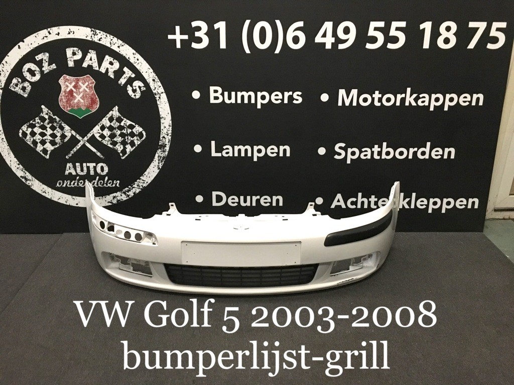 Afbeelding 1 van VW Golf 5 voorbumper met grill 2003-2008 origineel