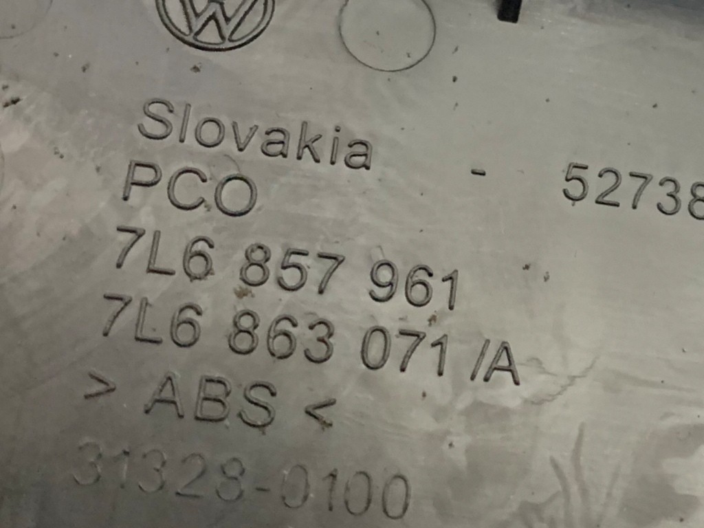 Afbeelding 3 van Asbak Volkswagen Touareg I ('02-'09) 7L6857961