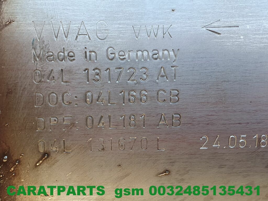 Afbeelding 14 van 5q0131705aq VW roetfilter Audi katalysator Seat DPF