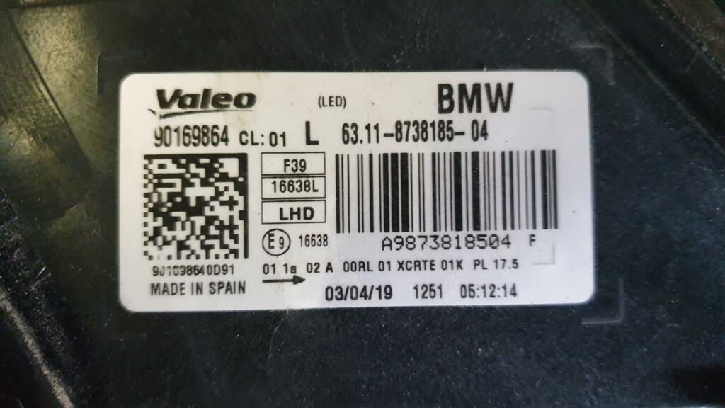 Afbeelding 7 van BMW X2 F39 Full LED Koplamp links 873818504 8738185-04