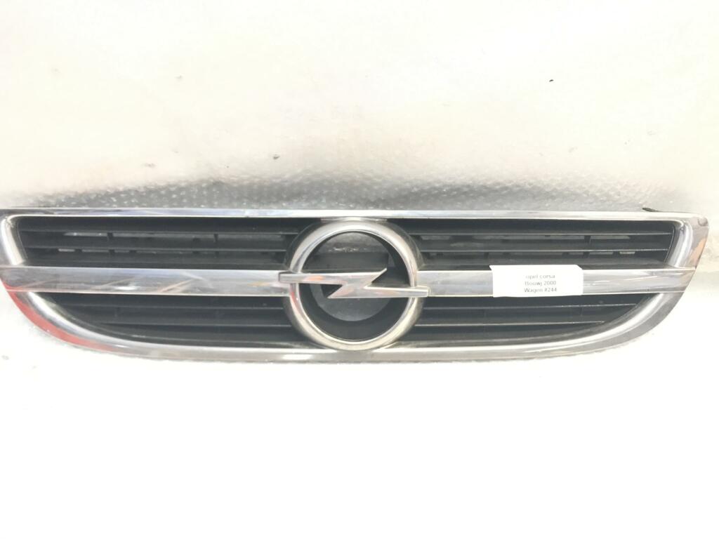 Afbeelding 1 van Bumpergrille Opel Corsa C 1.0-12V Comfort ('00-'06) chroom
