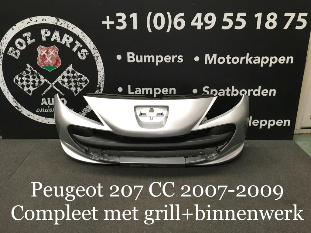 Afbeelding 3 van Peugeot 207 CC Cabrio voorbumper 2007 2008 2009 origineel
