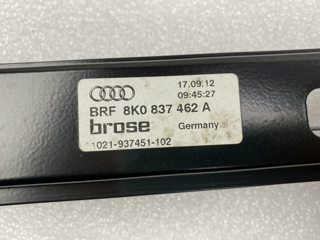 Afbeelding 3 van Raammechaniek Rechts Voor Audi A4 B8 8K ORIGINEEL 8K0837462A