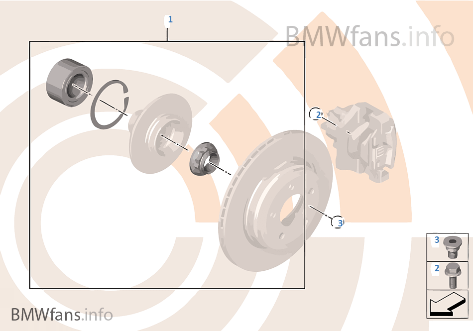 Afbeelding 7 van Wiellager origineel BMW 1-serie E81 ('07-'12) 33416762317