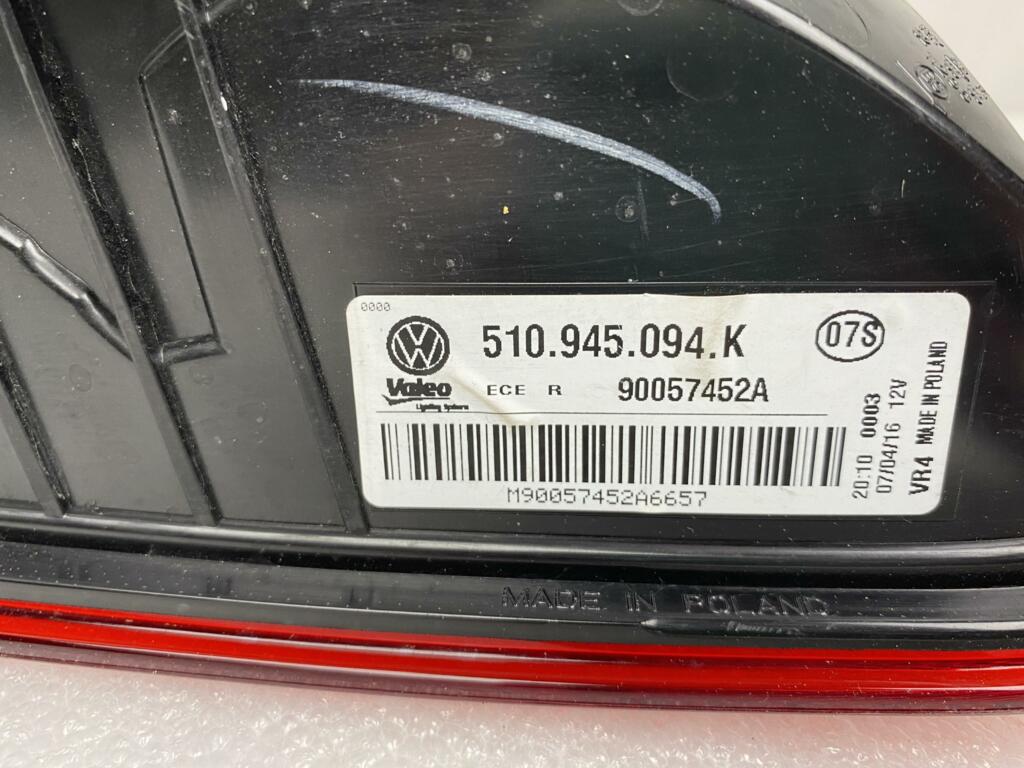 Afbeelding 5 van Achterlicht RECHTS BINNEN VW Golf Sportsvan 510945094K