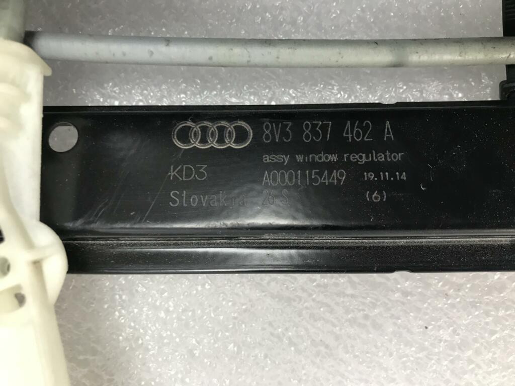 Afbeelding 4 van Raam mechanisme origineel rechts voor Audi A3 8V 8V3837462A