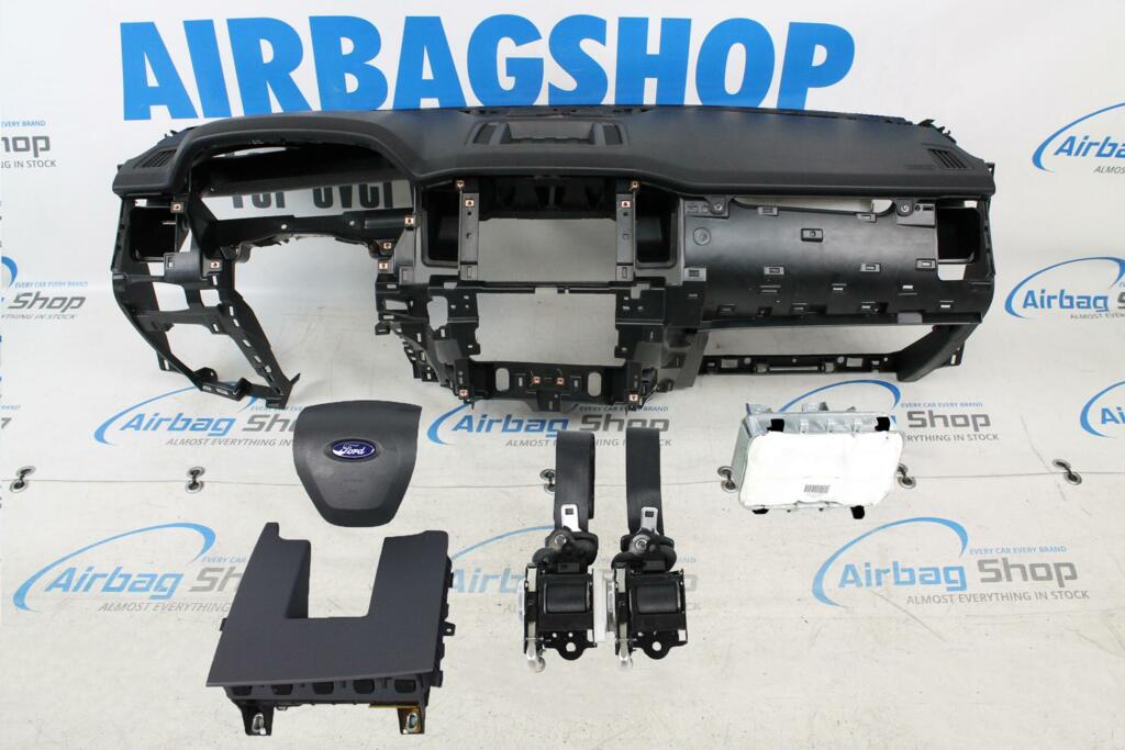 Afbeelding 1 van Airbag set - Dashboard zwart Ford Ranger (2015-2018)