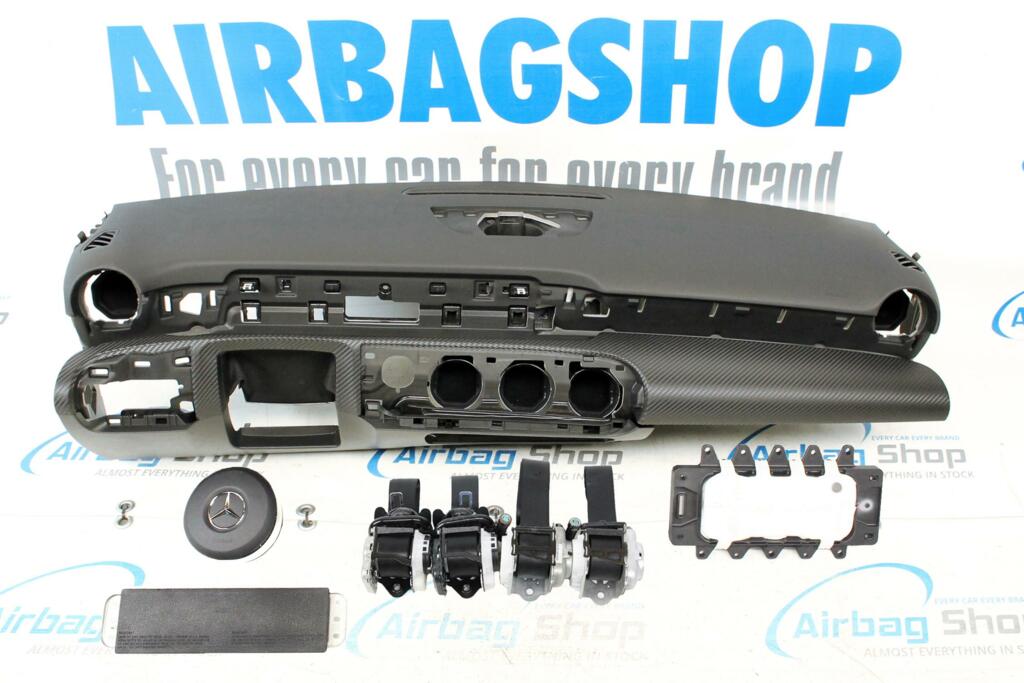 Afbeelding 1 van Airbag set Dashboard met carbon Mercedes A klasse W177