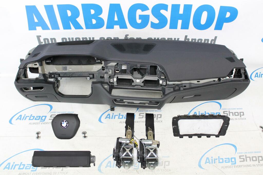 Afbeelding 2 van Airbag set Dashboard HUD blauw stiksels BMW 3 serie G20
