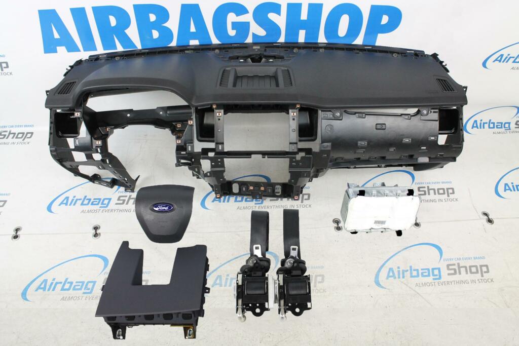 Afbeelding 2 van Airbag set - Dashboard zwart Ford Ranger (2015-2018)