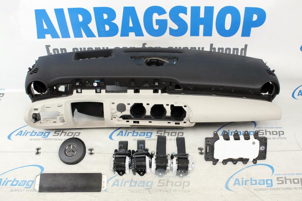 Afbeelding 1 van Airbag set Dashboard HUD zwart/beige Mercedes A klasse W177