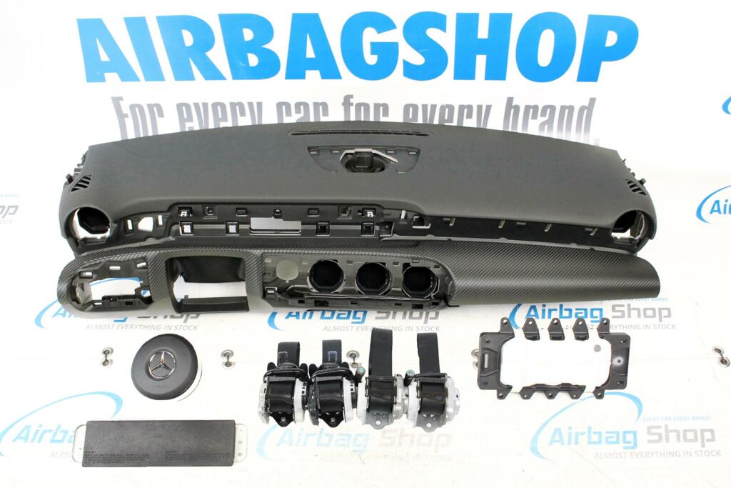 Afbeelding 2 van Airbag set Dashboard met carbon Mercedes A klasse W177