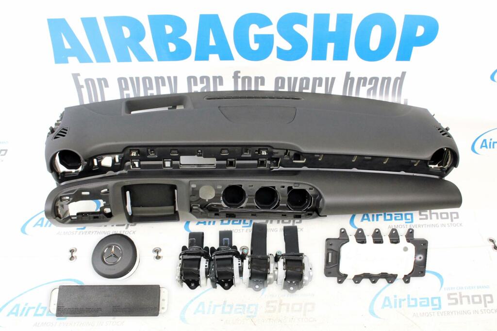 Afbeelding 2 van Airbag set Dashboard HUD met structuur Mercedes W177