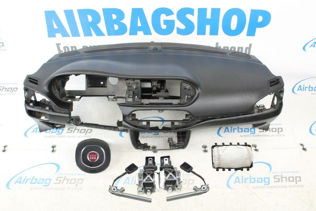 Afbeelding 2 van Airbag set - Dashboard zwart Fiat Tipo (2016-heden)