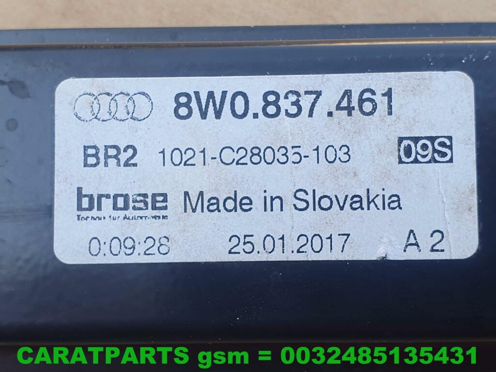 Afbeelding 7 van 8W0837461 Audi A4 raammechaniek a4 raammechanisme a4 b9 8w