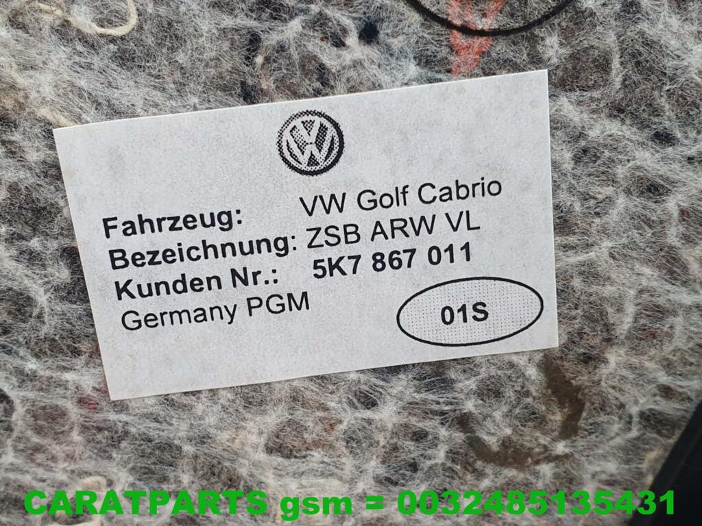 Afbeelding 11 van 5K7867011AP Golf 6 Cabrio deurpaneel golf 6 cabrio cabriolet