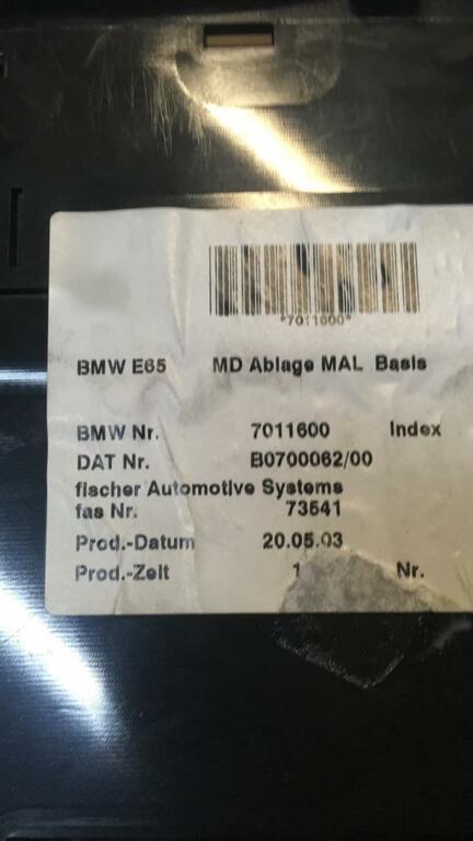 Afbeelding 4 van Opbergvak middenconsole BMW 7 serie E65 E66 E67 7011600