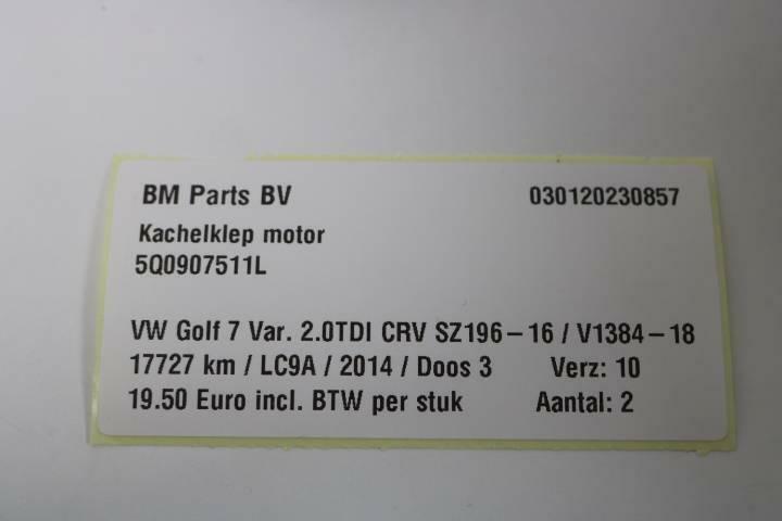 Afbeelding 5 van Kachelklep motor VW Golf 7 5Q0907511L