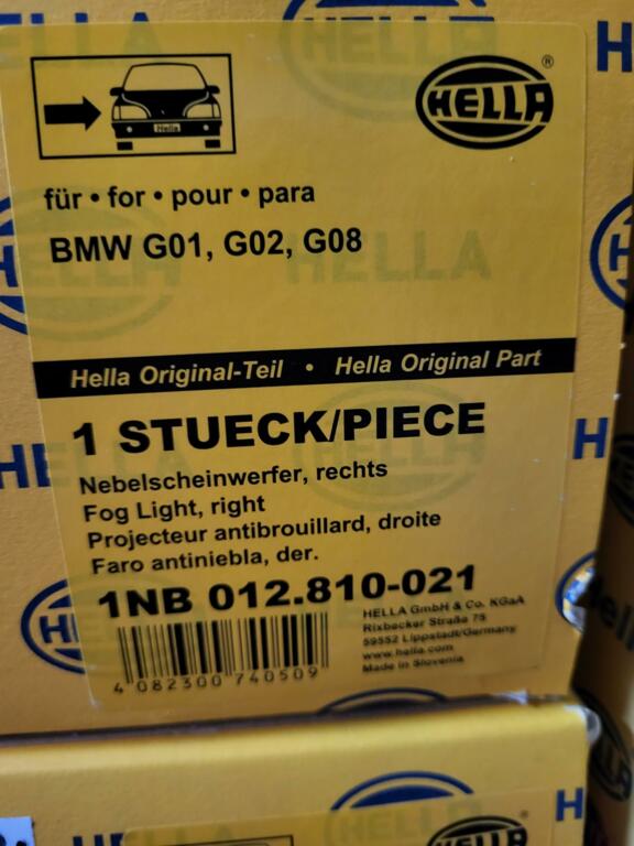 Afbeelding 6 van BMW X3 X4 G01 G02 Mistlamp LED rechts VOOR LAMP 1NB012810-02
