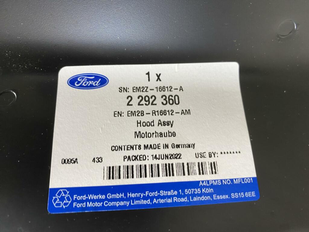 Afbeelding 16 van Motorkap Ford S-Max Galaxy NIEUW ORIG EM2B-R16612-AM 2292360