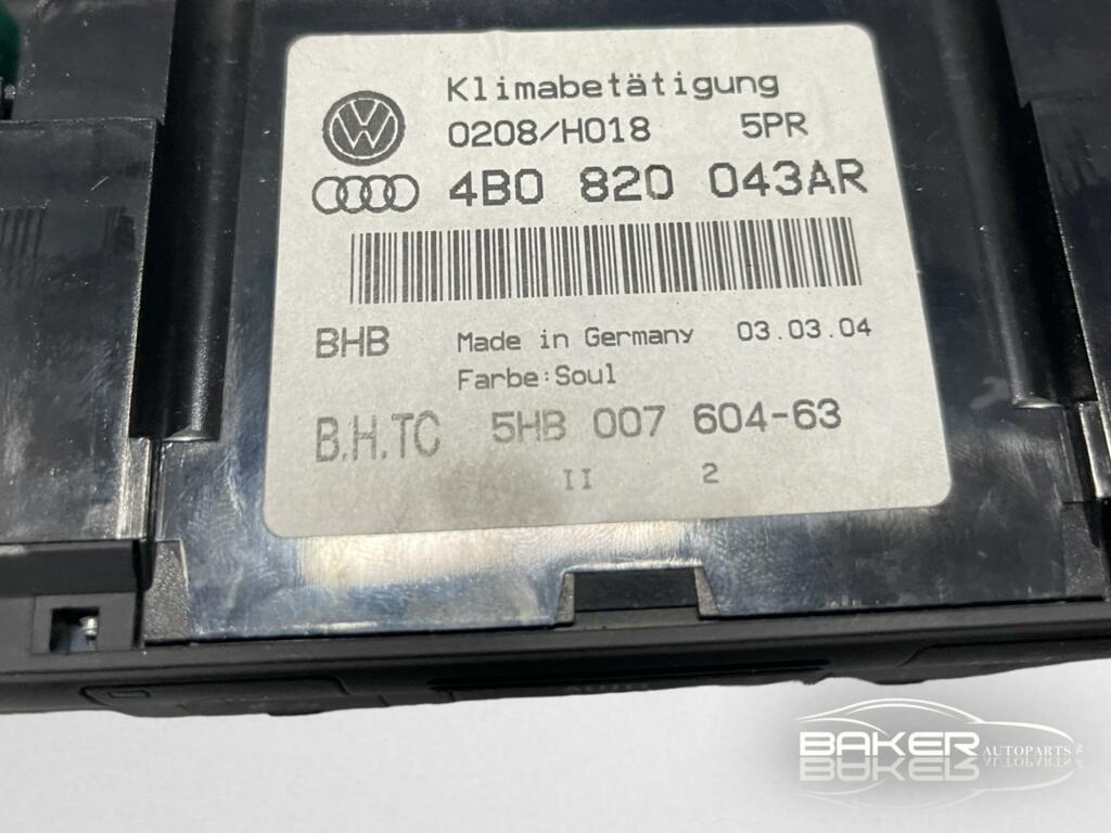 Afbeelding 4 van Kachelbedieningspaneel Audi A6 C5 ('97-'04) 5HB00760463