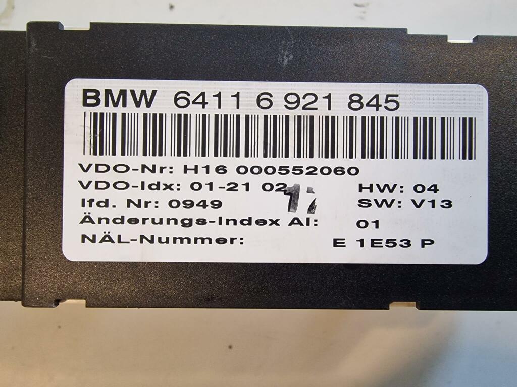 Afbeelding 3 van Airco bedieningspaneel BMW 3-serie Compact E46 64116921845