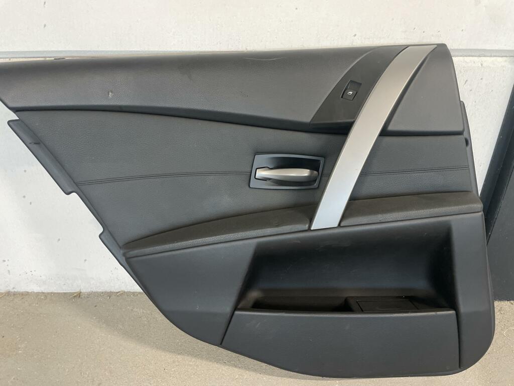 Afbeelding 8 van Deurpanelen zwart leder BMW 5-serie Touring E61 ('04-'07)