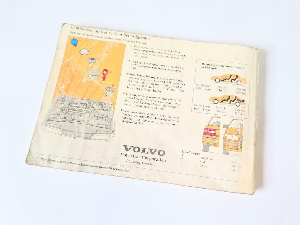 Afbeelding 2 van Instructieboekje Volvo 850 ('91-'96) 1993