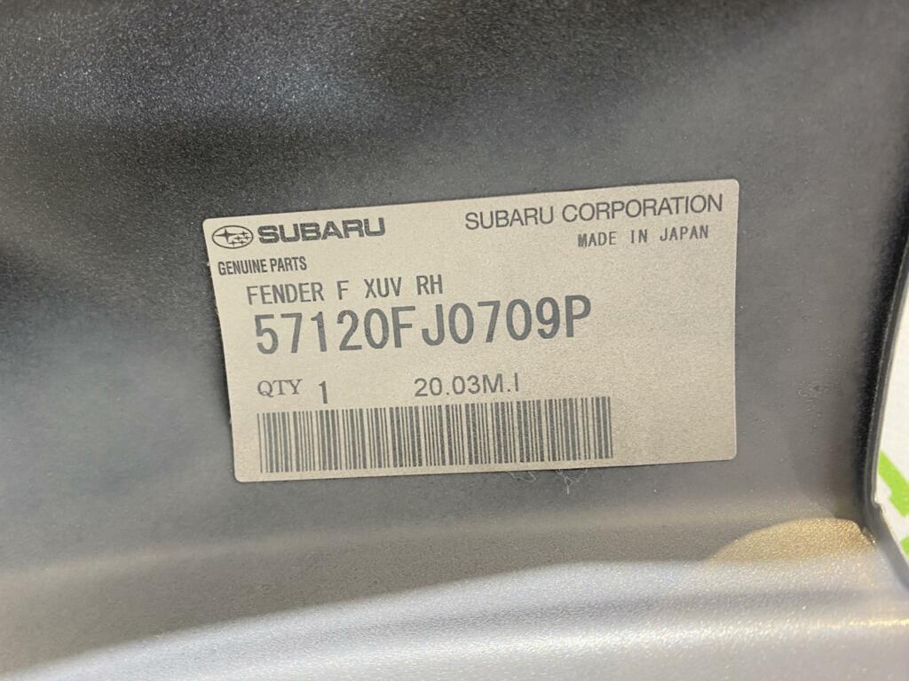 Afbeelding 17 van Voorscherm Rechts Subaru XV NIEUW ORIGINEEL  57120FJ0709P
